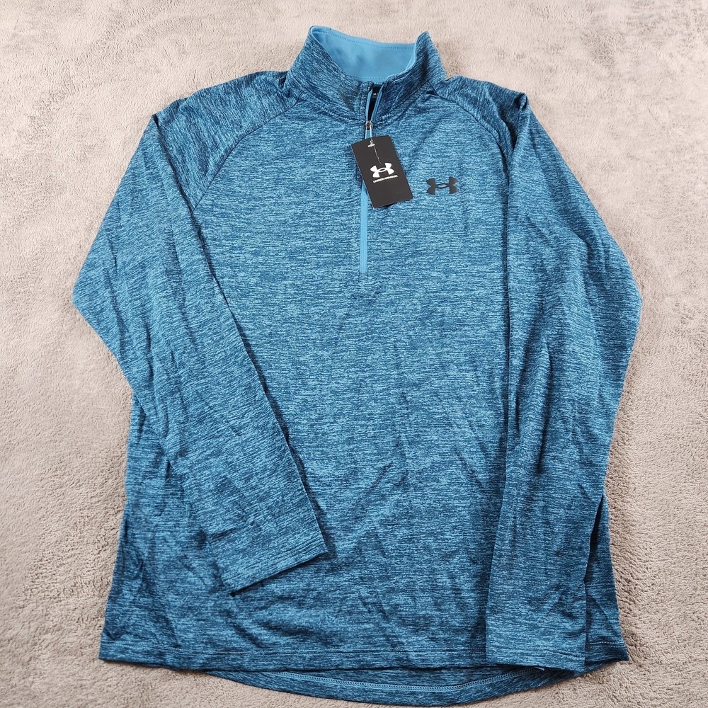 Under Armour UA Tech 2.0 1/2 Zip Pullover Mens size M Medium Loose Fit - Picture 2 of 12